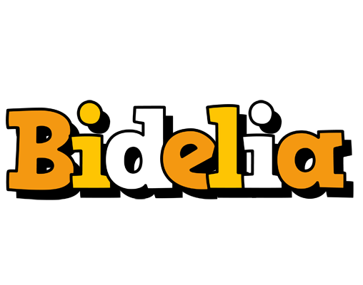 Bidelia cartoon logo