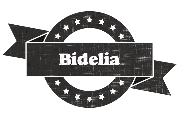 Bidelia grunge logo