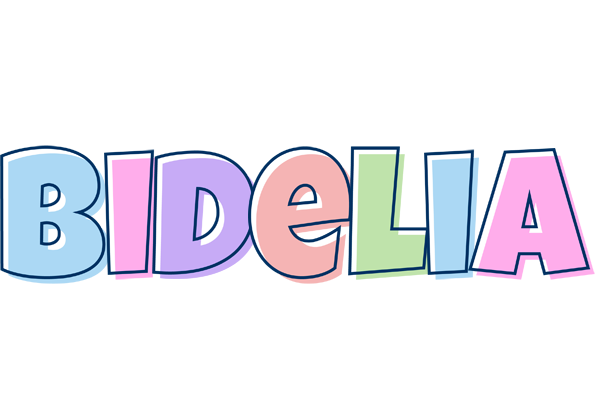 Bidelia pastel logo