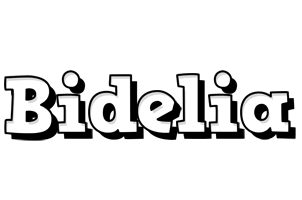 Bidelia snowing logo