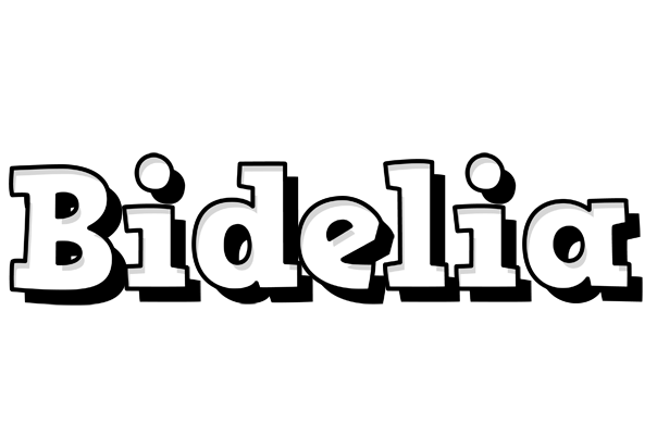 Bidelia snowing logo
