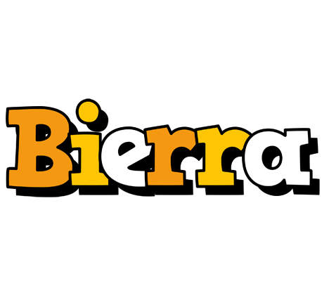 Bierra cartoon logo