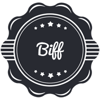 Biff badge logo