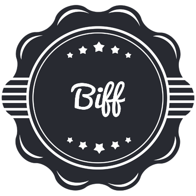 Biff badge logo