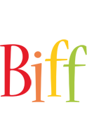 Biff birthday logo