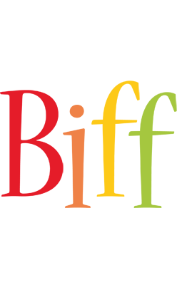 Biff birthday logo