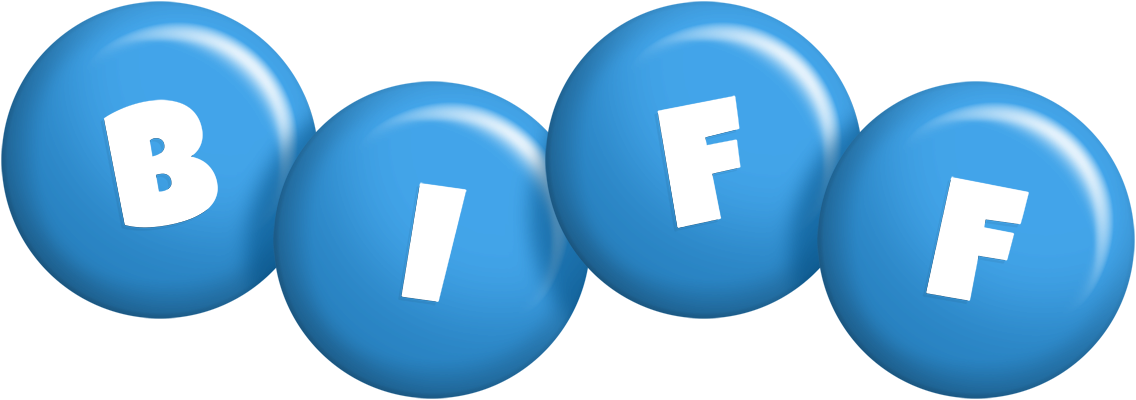 Biff candy-blue logo