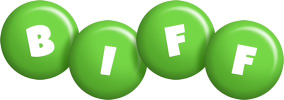 Biff candy-green logo