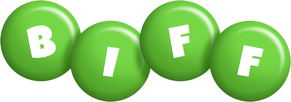 Biff candy-green logo