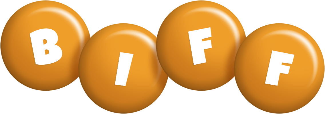 Biff candy-orange logo