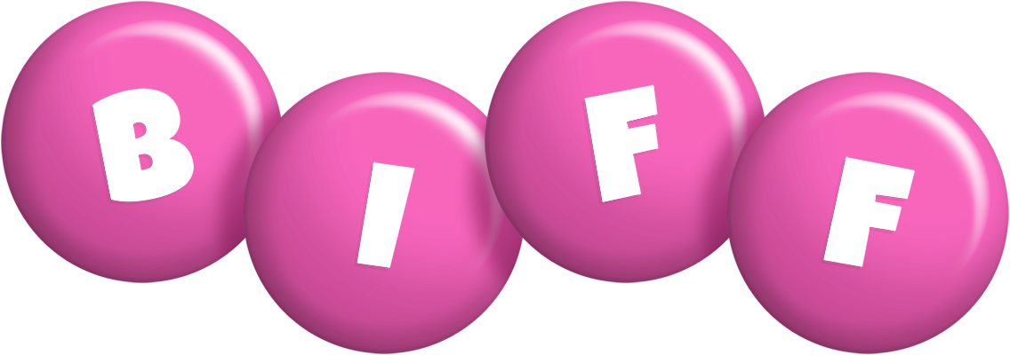 Biff candy-pink logo