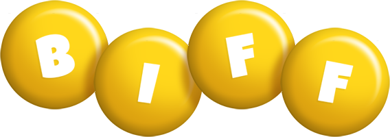 Biff candy-yellow logo