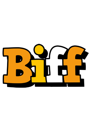 Biff cartoon logo