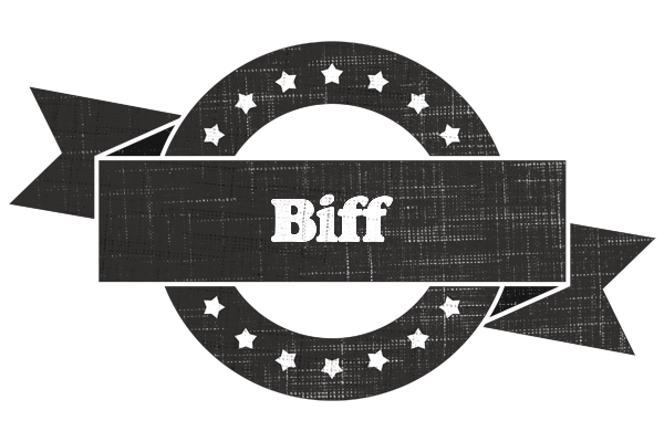 Biff grunge logo