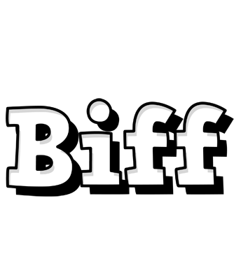 Biff snowing logo
