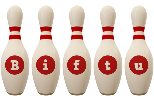 Biftu bowling-pin logo