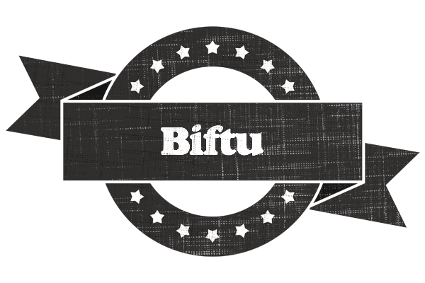 Biftu grunge logo