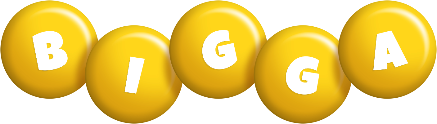 Bigga candy-yellow logo