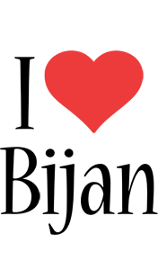Bijan i-love logo