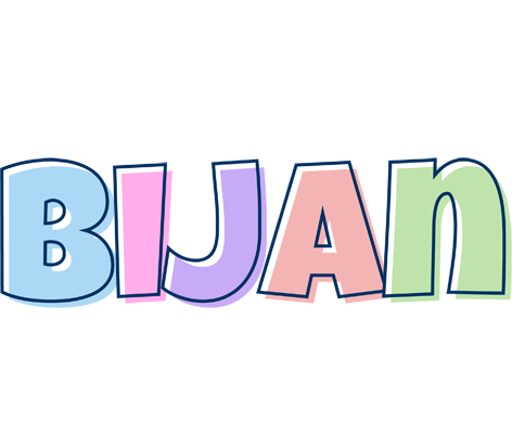 Bijan pastel logo