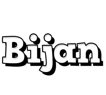 Bijan snowing logo
