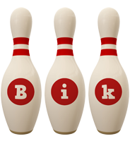 Bik bowling-pin logo