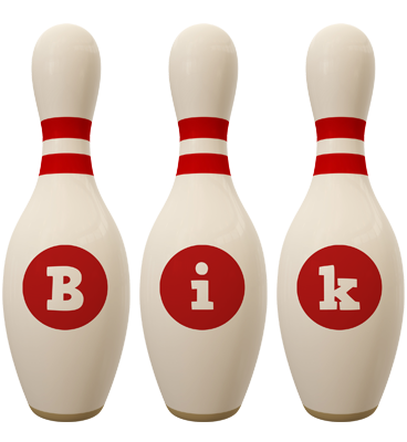 Bik bowling-pin logo
