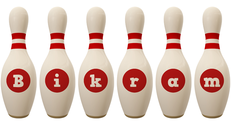 Bikram bowling-pin logo