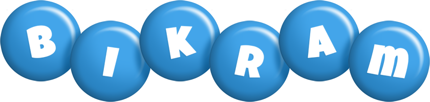Bikram candy-blue logo