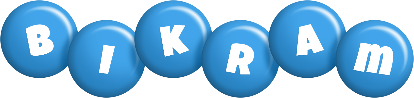 Bikram candy-blue logo