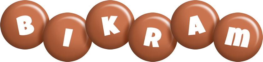 Bikram candy-brown logo