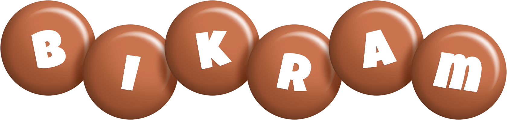 Bikram candy-brown logo
