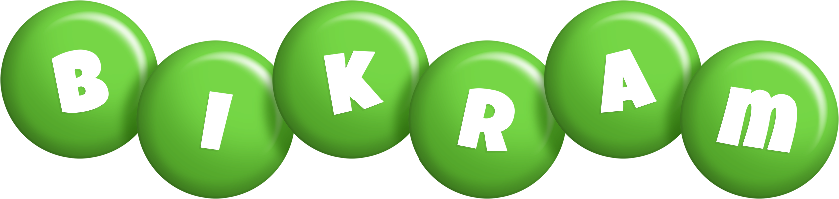 Bikram candy-green logo
