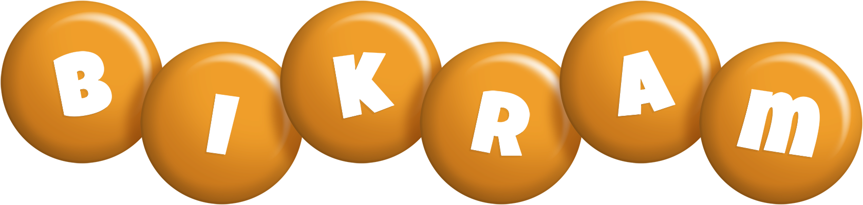 Bikram candy-orange logo
