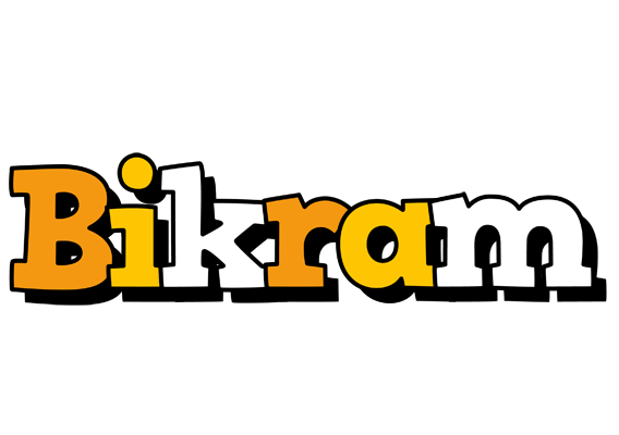 Bikram cartoon logo