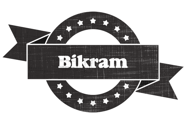 Bikram grunge logo