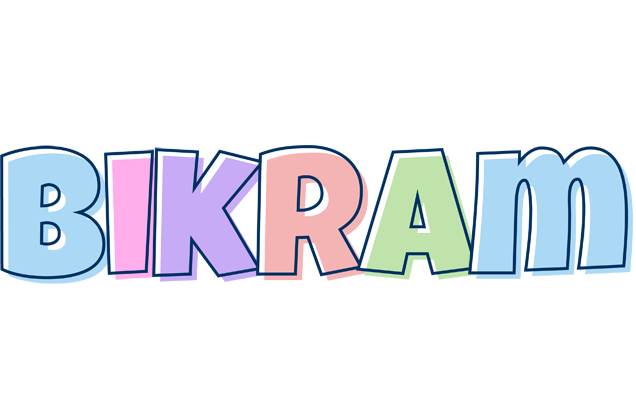 Bikram pastel logo