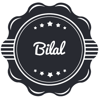 Bilal badge logo