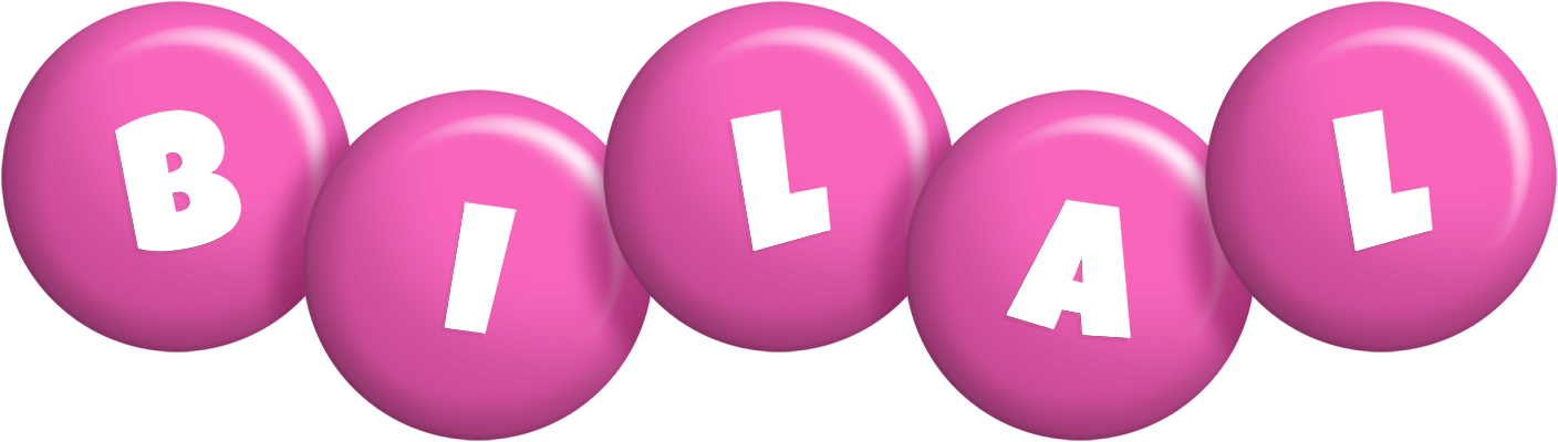 Bilal candy-pink logo