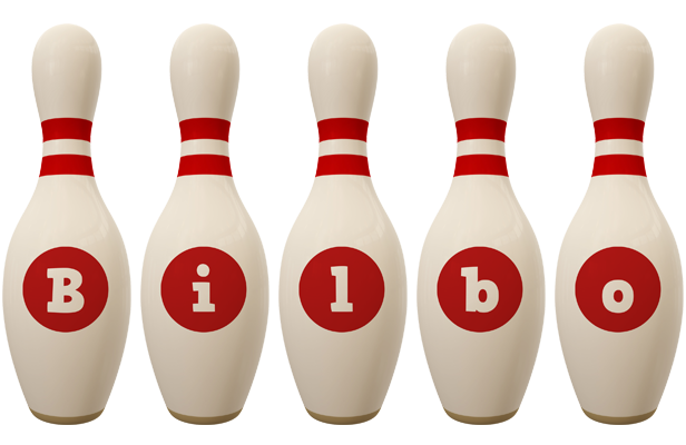 Bilbo bowling-pin logo