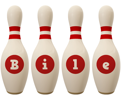 Bile bowling-pin logo