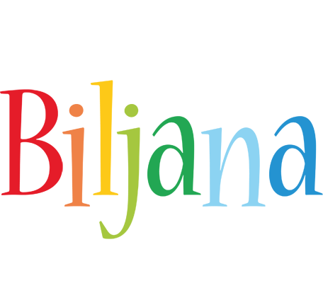 Biljana birthday logo