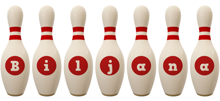 Biljana bowling-pin logo