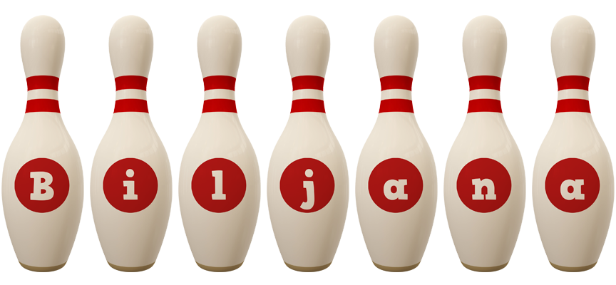 Biljana bowling-pin logo
