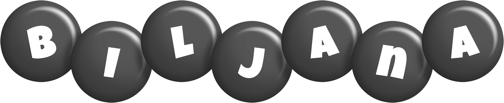 Biljana candy-black logo
