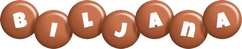 Biljana candy-brown logo