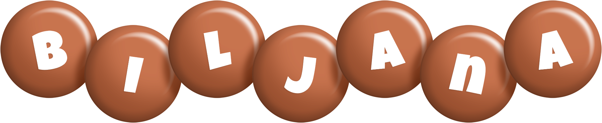 Biljana candy-brown logo