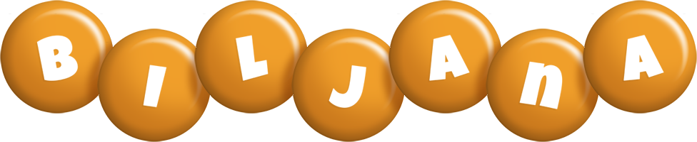 Biljana candy-orange logo