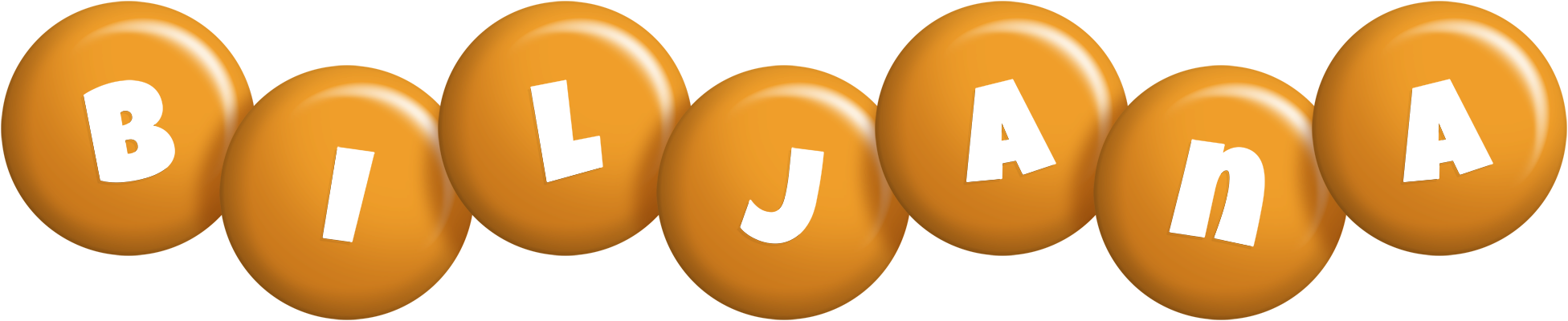 Biljana candy-orange logo
