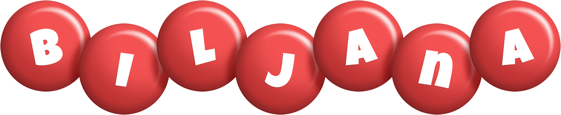 Biljana candy-red logo